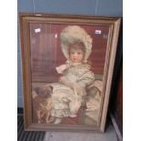 5034 Portrait print of a young girl