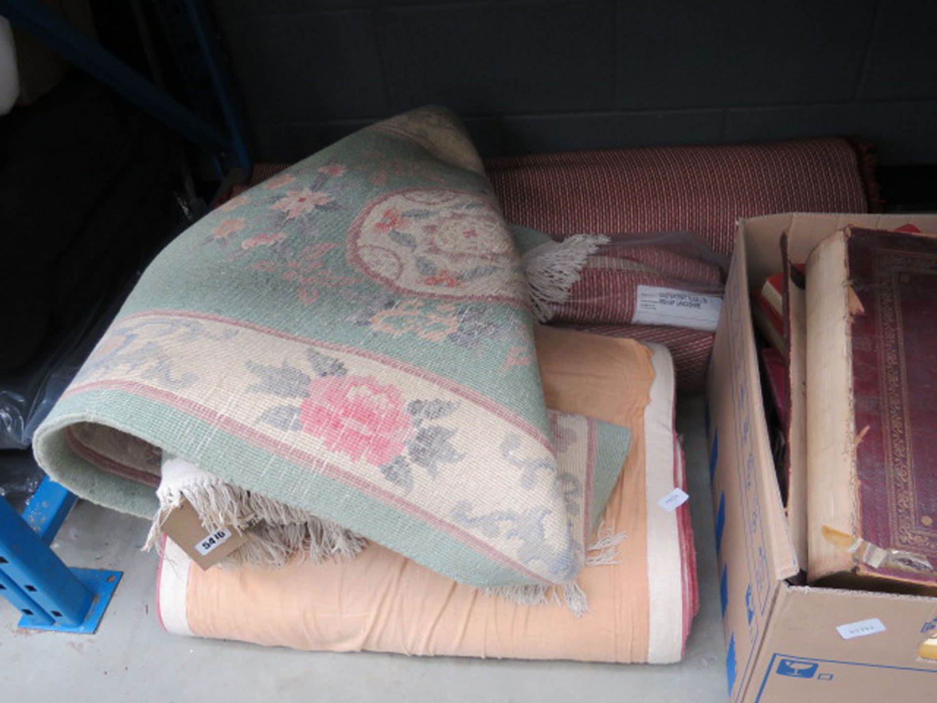Quantity of shagpile and Chinese mats and rugs
