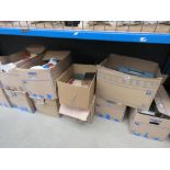 10 boxes containing a large quantity of reference books and novels to include Winston Churchill -