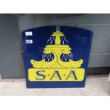 (5) Molded plastic SAA sign