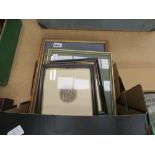 5053 - Box containing a quantity of advertising prints, classical prints, impressionist prints and