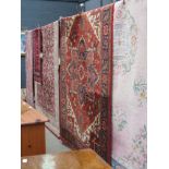 (8) Multicoloured floral carpet