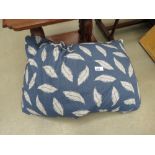 Feather patterned bean bag