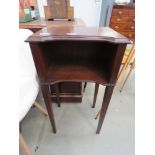 Reproduction mahogany telephone table