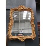 Mirror in decorative gilt frame