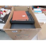 Box containing IPad cases