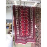 (5) Woolen red Iranian mat