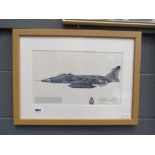 Print of a fighter jet: RAF Jaguar GR1