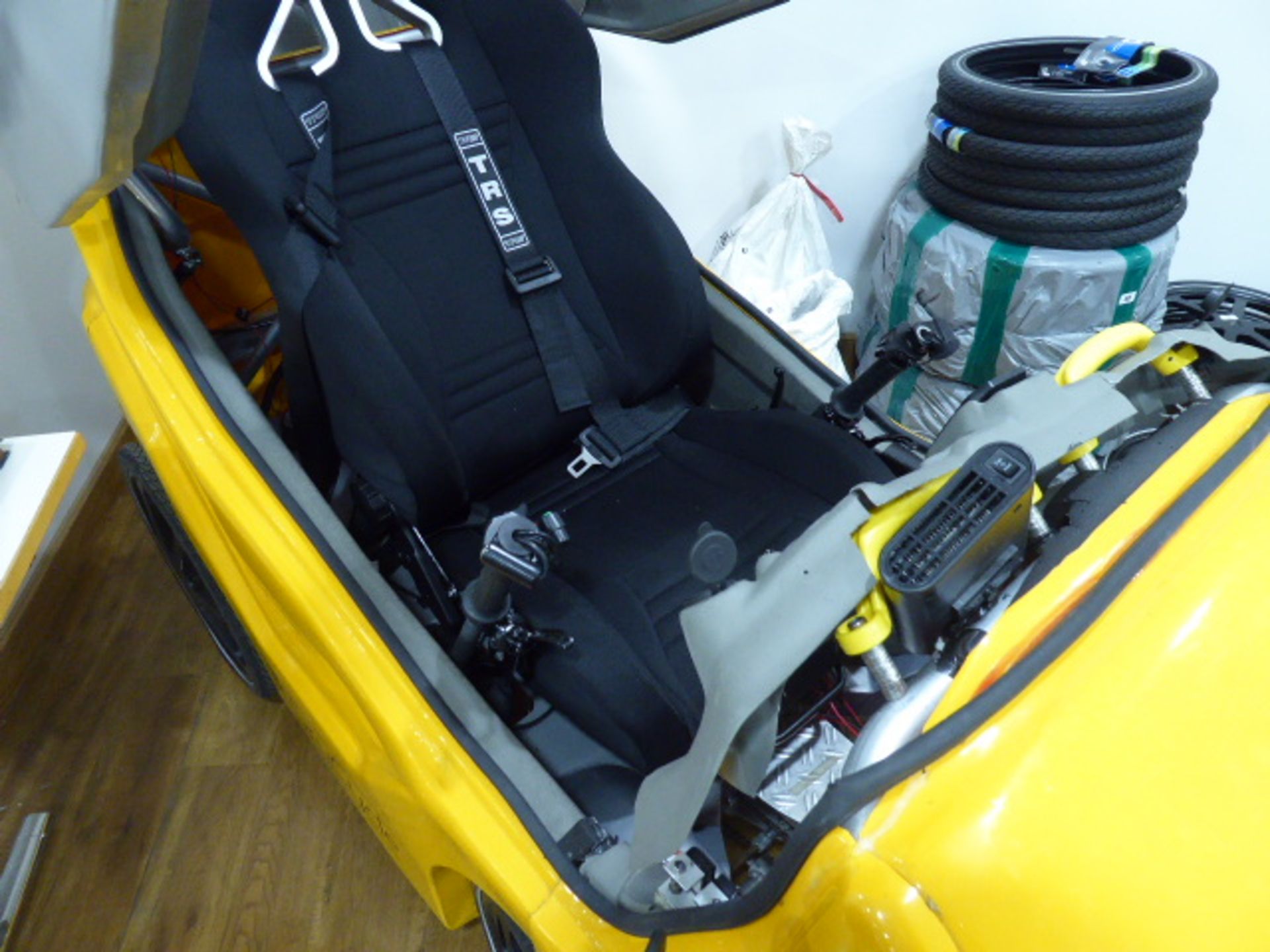 DryCycle pre-production model electric assist pedal cycle in yellow (unfinished) - Image 3 of 4