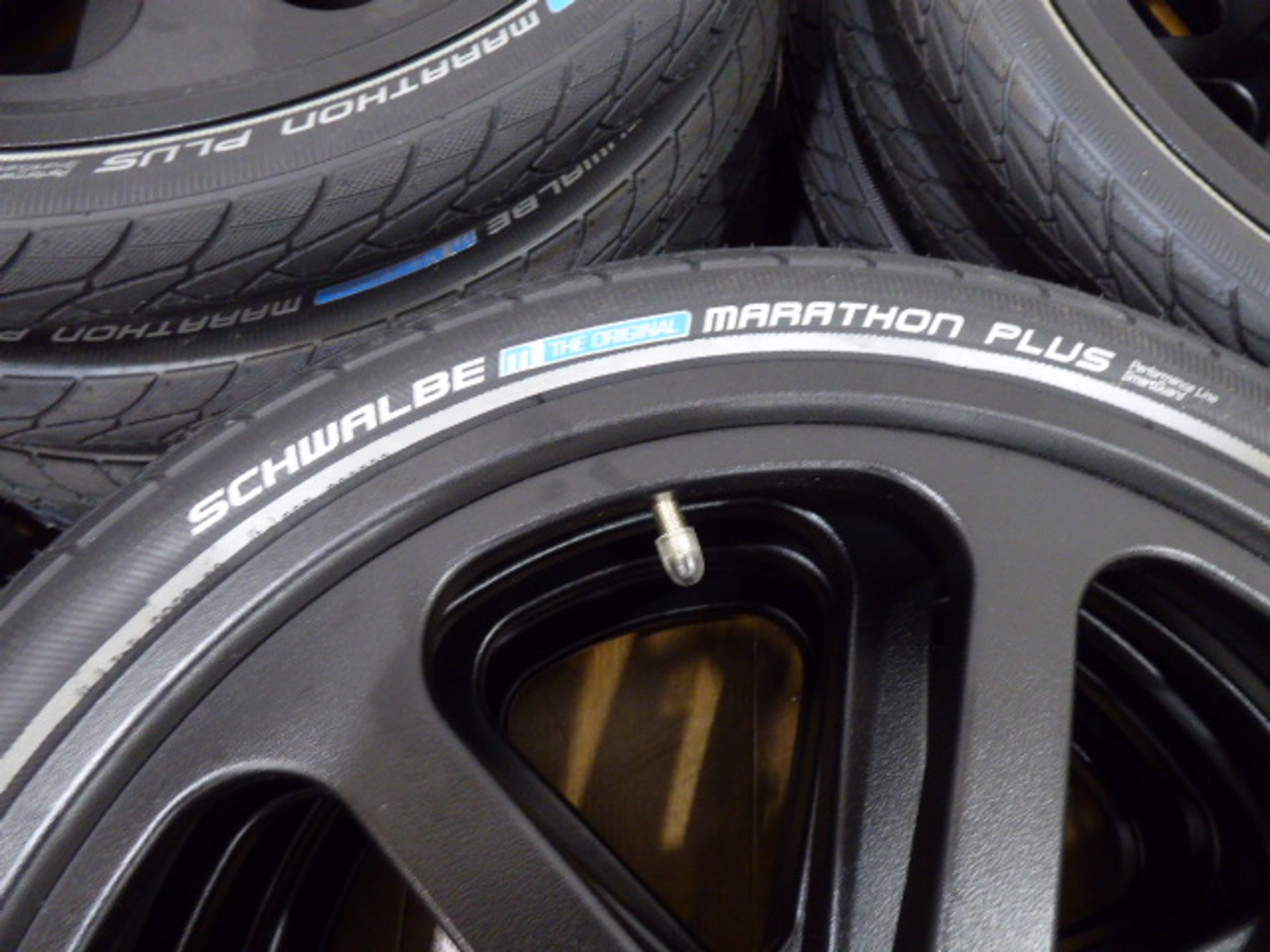 Set of 4 Samagaga 6-spoke 20'' wheels with Schwalbe Marathon Plus tyres and inner tubes - Image 2 of 2