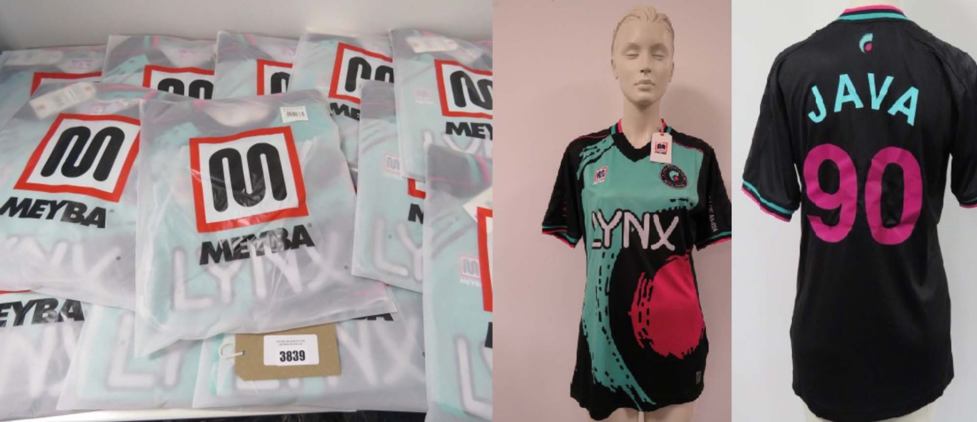 13 Meyba Lynx Java replica shirts in various sizes