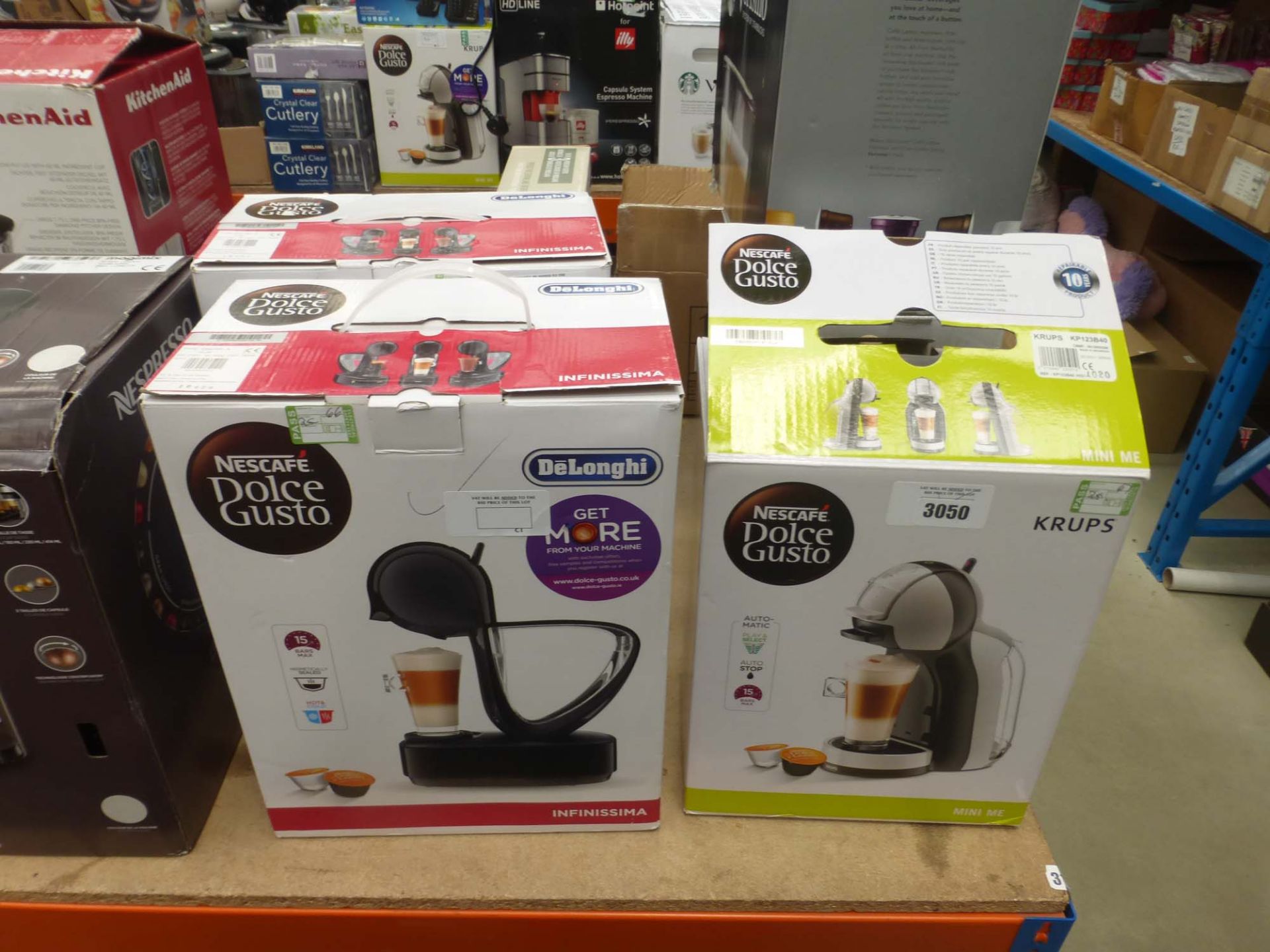 (67) Mini me Nescafe Dolce Gusto coffee machine plus 2 further coffee machines