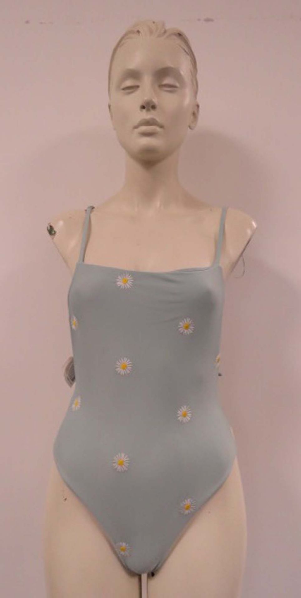 Pull & Bear ladies cream puffer jacket size large together with ditsy floral swimsuit size small - Image 3 of 3