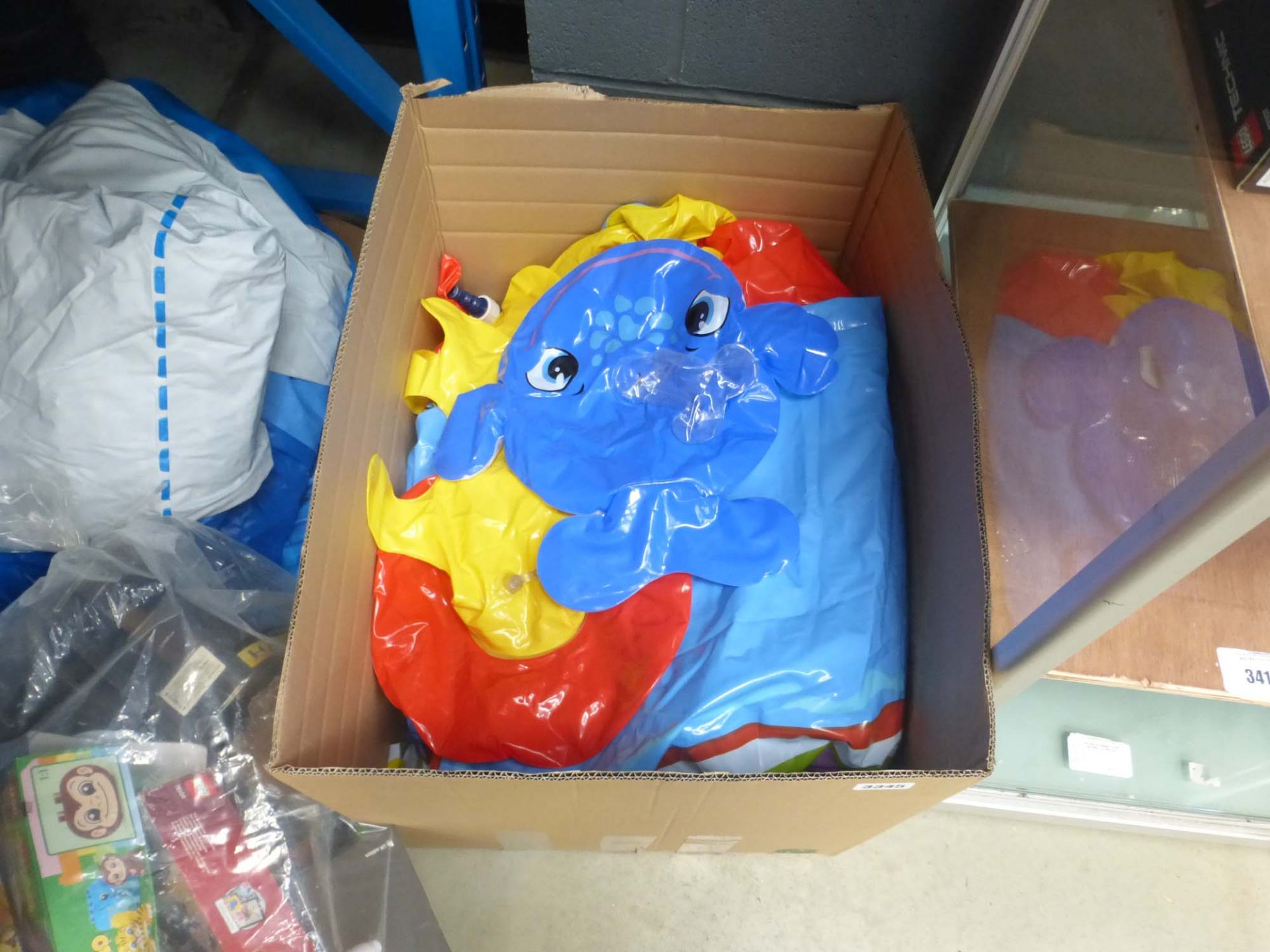 Box of childrens inflatables