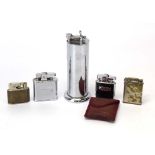 A group of lighters including a Parker Roller Beacon, Ronson etc.