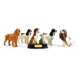 A Beswick figure modelled as a spaniel and cat entitled 'Good Friends', h.