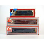 Three Lima OO gauge electric loco's comprising 205157MWG, 205106MWG and 205136MWG,