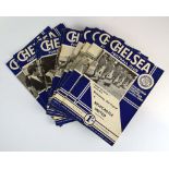 Chelsea Football Club: Approximately one hundred and thirty official home programmes dating from