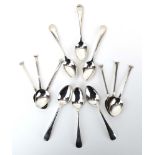 A set of six silver old English pattern teaspoons, Viners, Sheffield 1932,