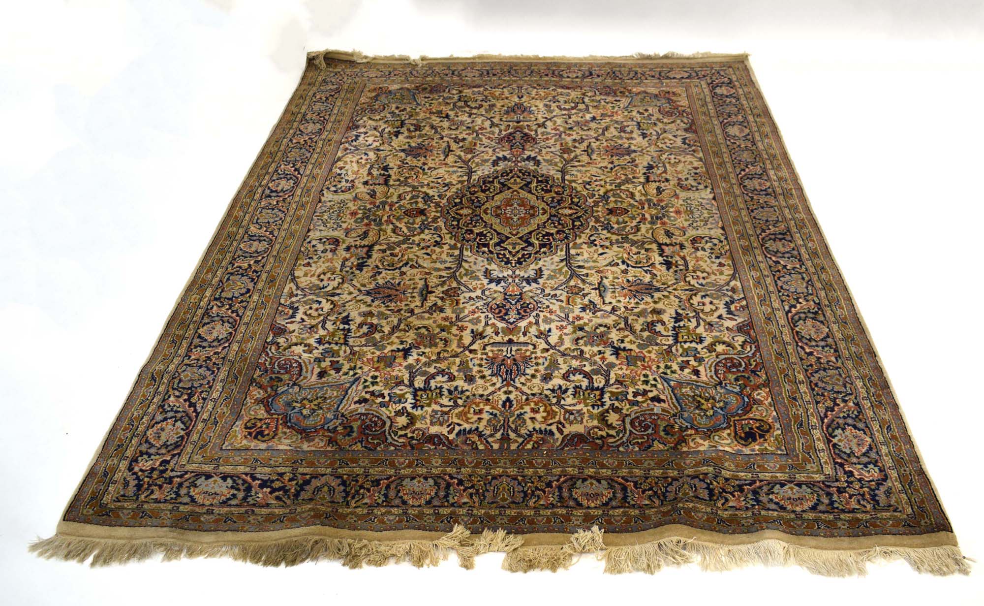 An Indian woolen carpet,
