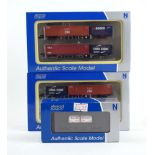 Three items of Dapol N gauge rolling stock comprising: 1 x NB116A twin pack,