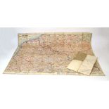 A First World War Guedecourt trench map together with a Carte-Guide Campbell No.