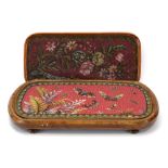 Two Victorian beadwork trays, max. l.