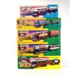 Five Corgi Showmans Range models comprising: 27602, 09901, 14101, 24801 and 21701,