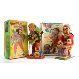 Two battery operated toys comprising: Brave Eagle and Rock 'N Roll Monkey,