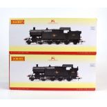 Two Hornby OO gauge tank loco's comprising: R3126 BR 2-8-0T 52XX 5243 and R3128 BR 2-8-2T Class