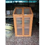 Small pine 3 shelf greenhouse with lid