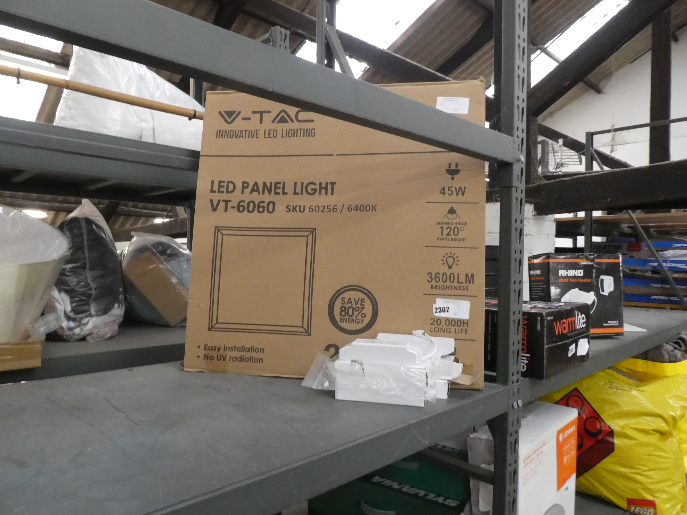 LED panel light and boxed drivers