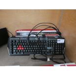 Various computer keyboard and mice combo sets