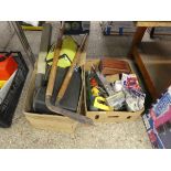 2 boxes of various hard ware tools and cases