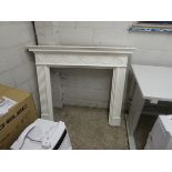 (2185) White decorative fire surround