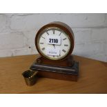 Miniature mahogany cased clock by Brevete