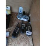 3 Motorola XTR446 hand sets and BT cordless phone