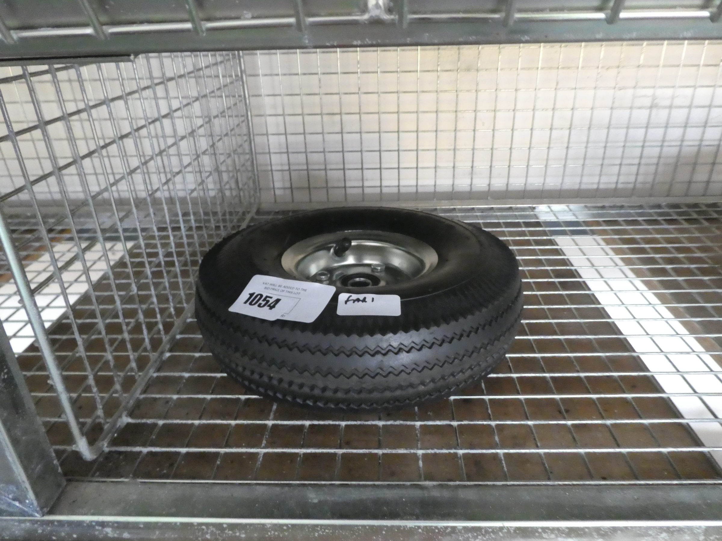 Small spare wheelbarrow wheel