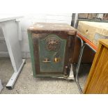 Milners fire resisting cast vintage key lock safe with key