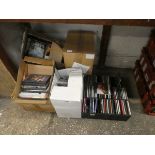 (2144) Quantity of DVDs and CDs in approx. 6 boxes