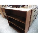 (2136) Pine half height open bookcase