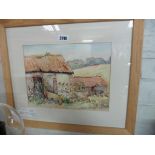 Framed and glazed watercolour by Sylvia R. Ditch