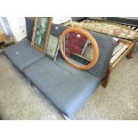 (2200) 2 grey upholstered easy chairs