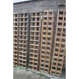 2 1'x6' wooden garden trellis panels