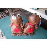 Pair of Franklin Frog door stops