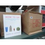 4 boxes of Nigella Lawson cookbooks