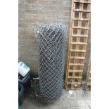 (1129) Large roll of chain link fencing