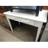 White painted kitchen table with 2 drawers