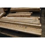 (1169) Pallet of mixed sized fence posts