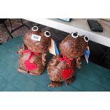 Pair of Franklin Frog door stops